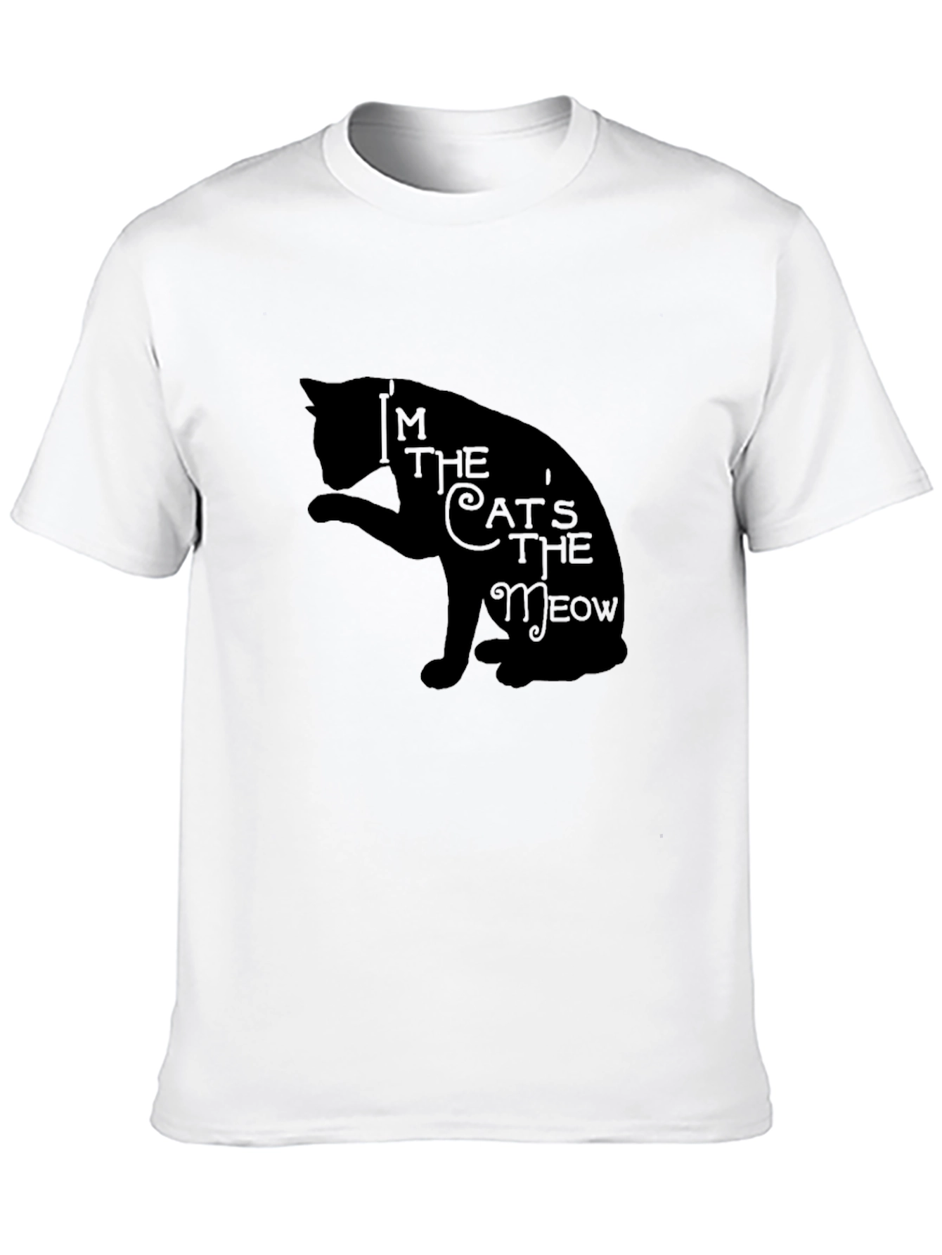 Im The Cats Meow Black Graphic T-Shirt