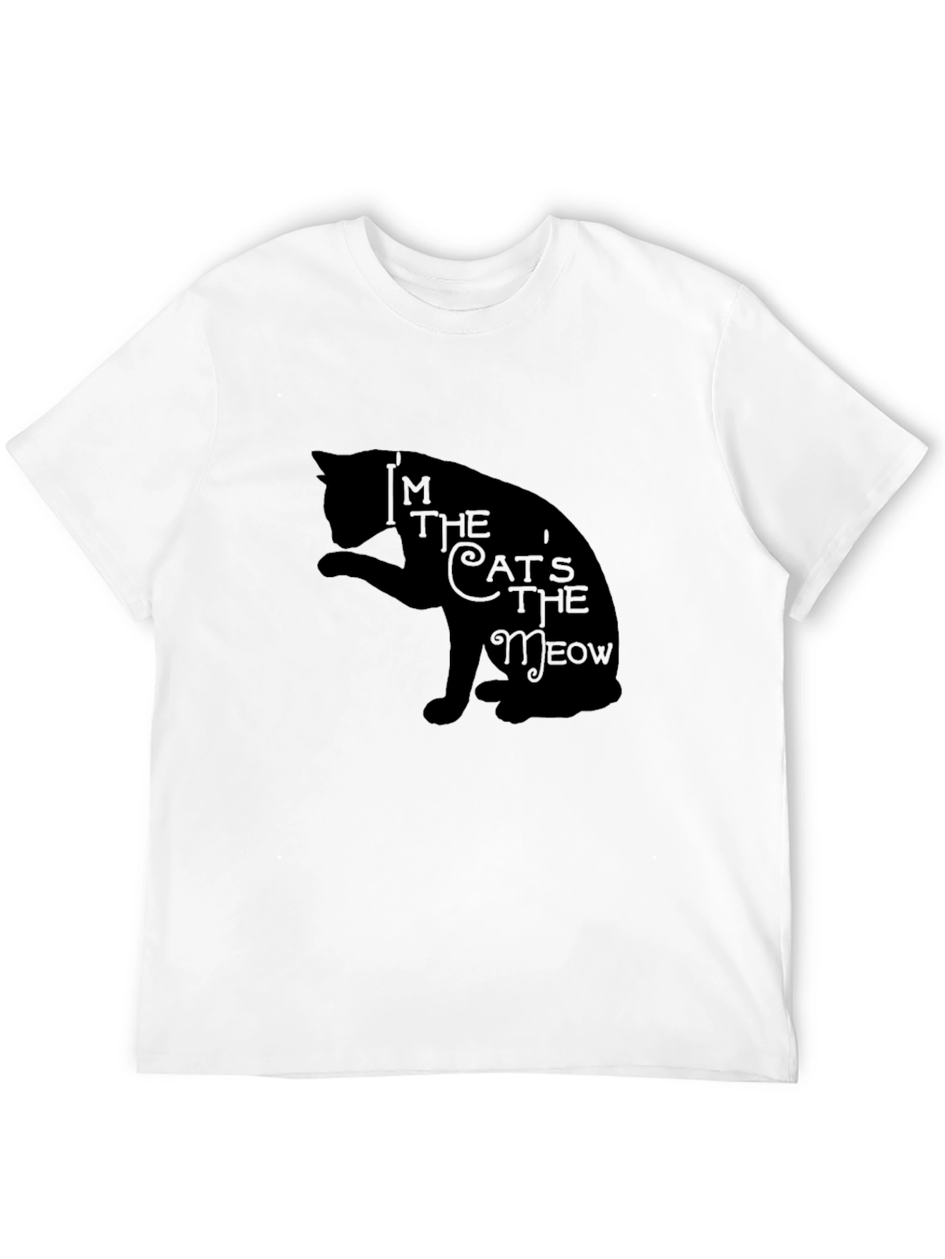 Im The Cats Meow Black Graphic T-Shirt
