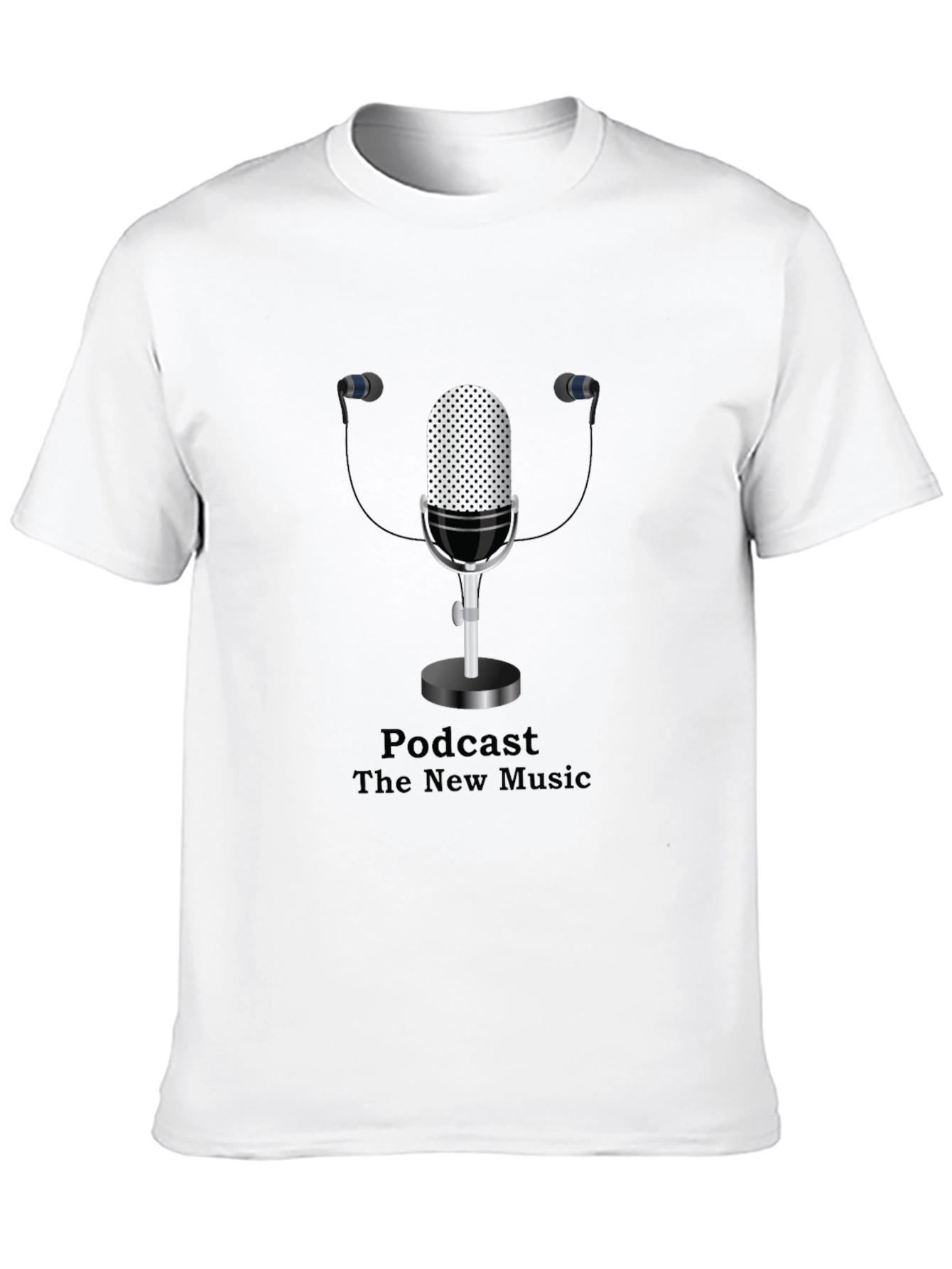 Podcast New Music Graphic Black T-Shirt