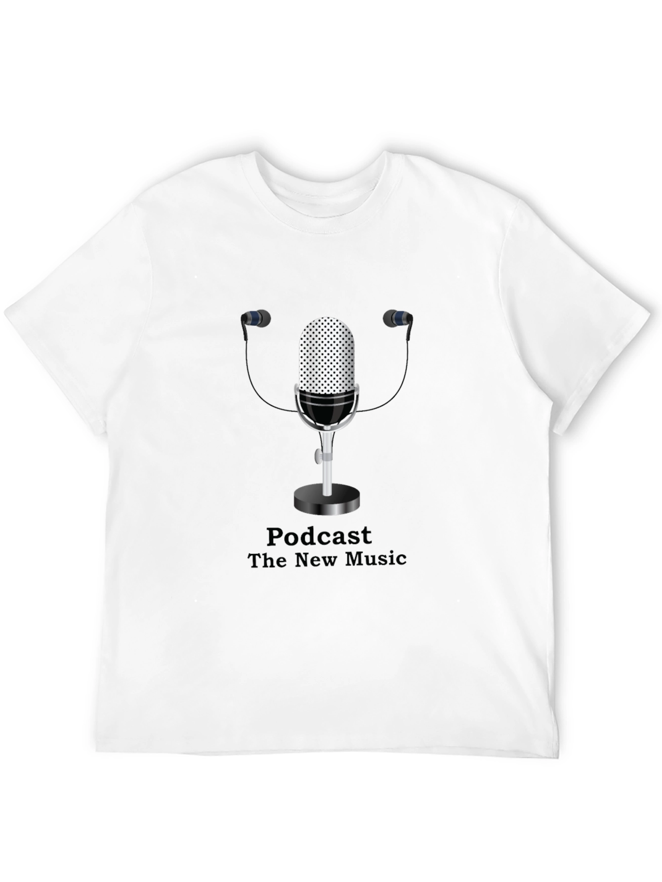 Podcast New Music Graphic Black T-Shirt