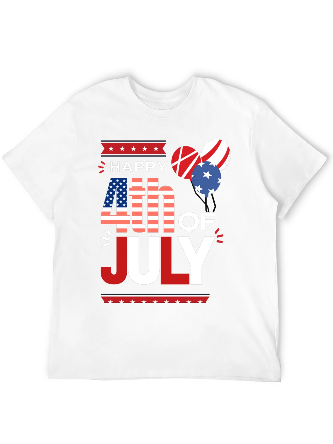 Patriotic Happy 4th of July T-Shirt