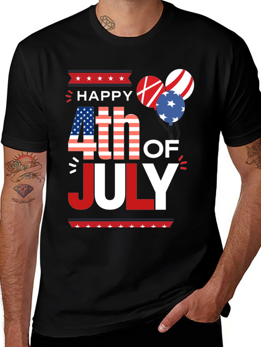 Patriotic Happy 4th of July T-Shirt