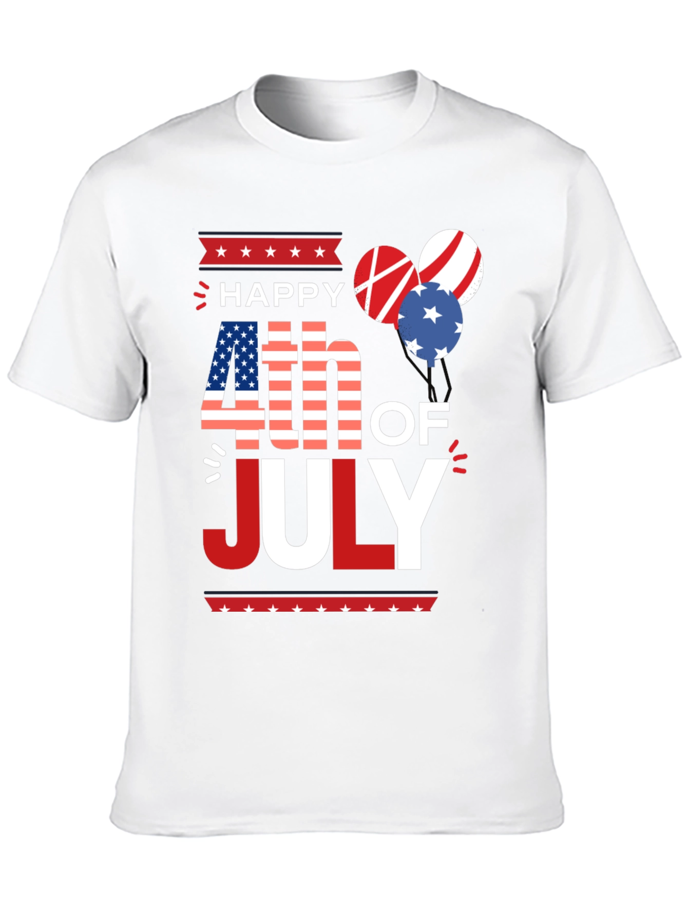 Patriotic Happy 4th of July T-Shirt