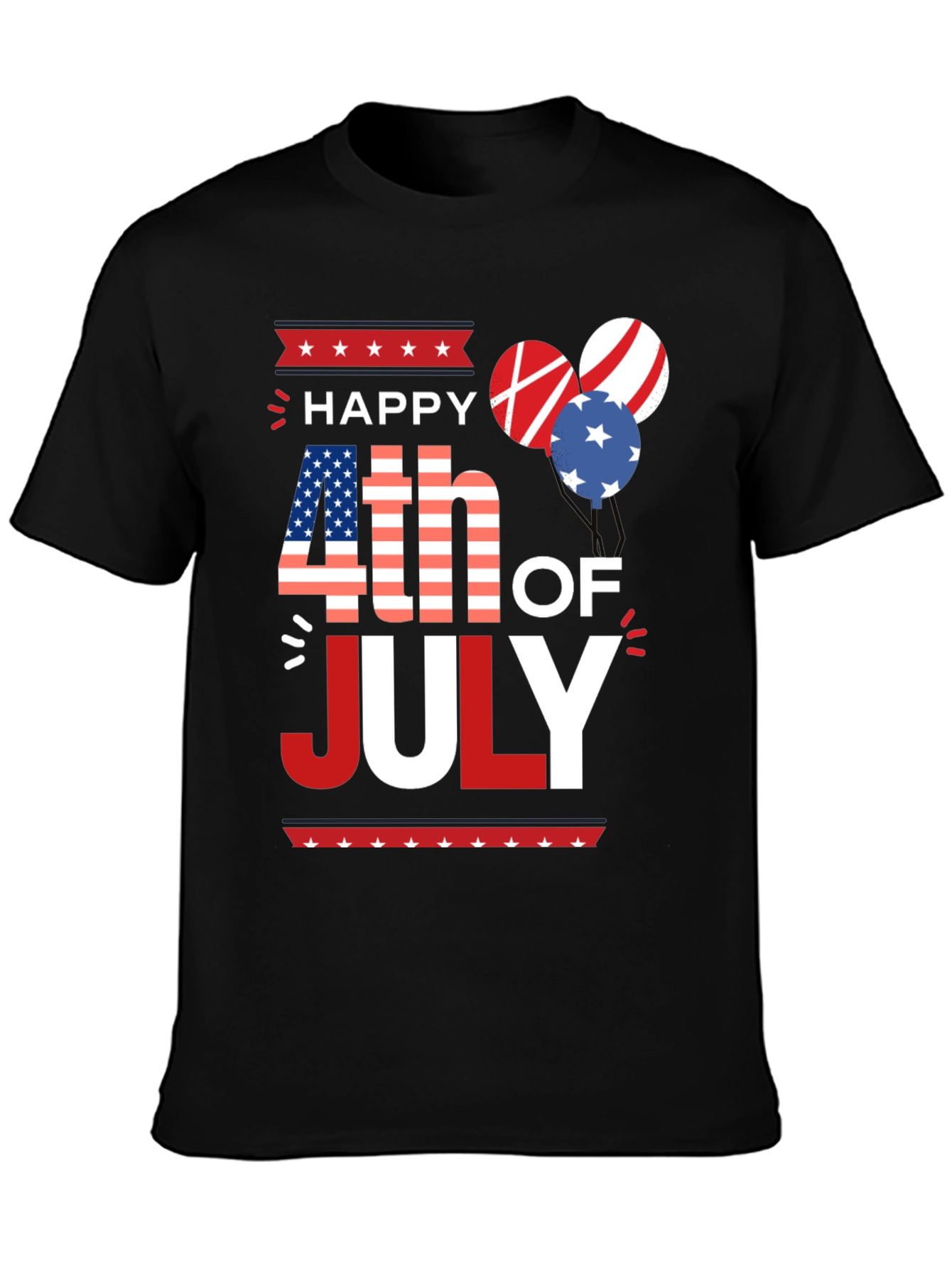 Patriotic Happy 4th of July T-Shirt