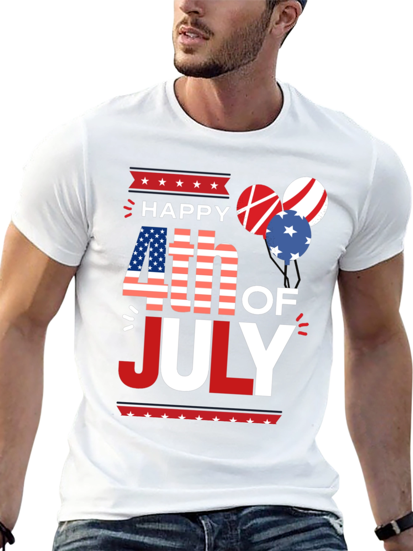 Patriotic Happy 4th of July T-Shirt
