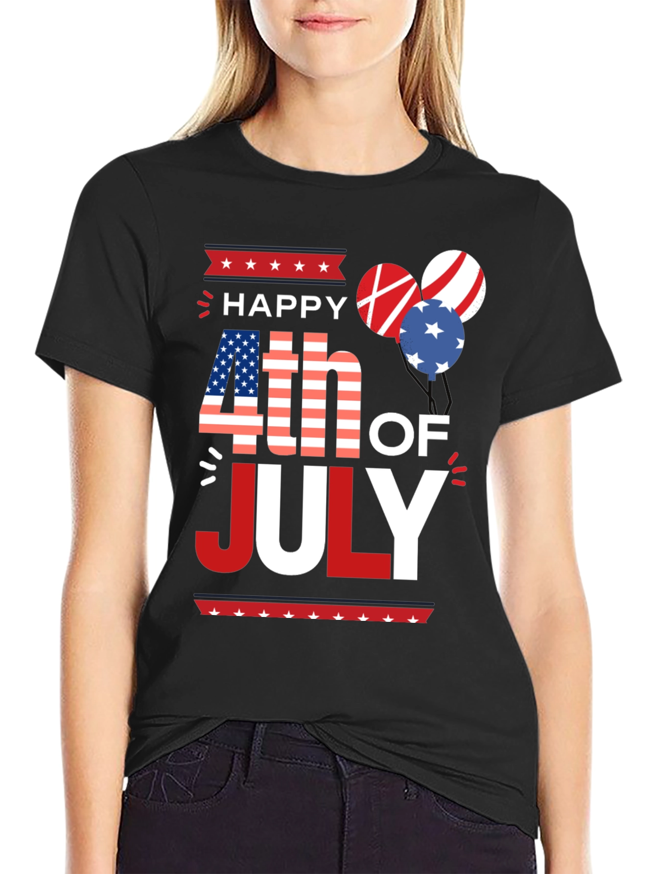 Patriotic Happy 4th of July T-Shirt