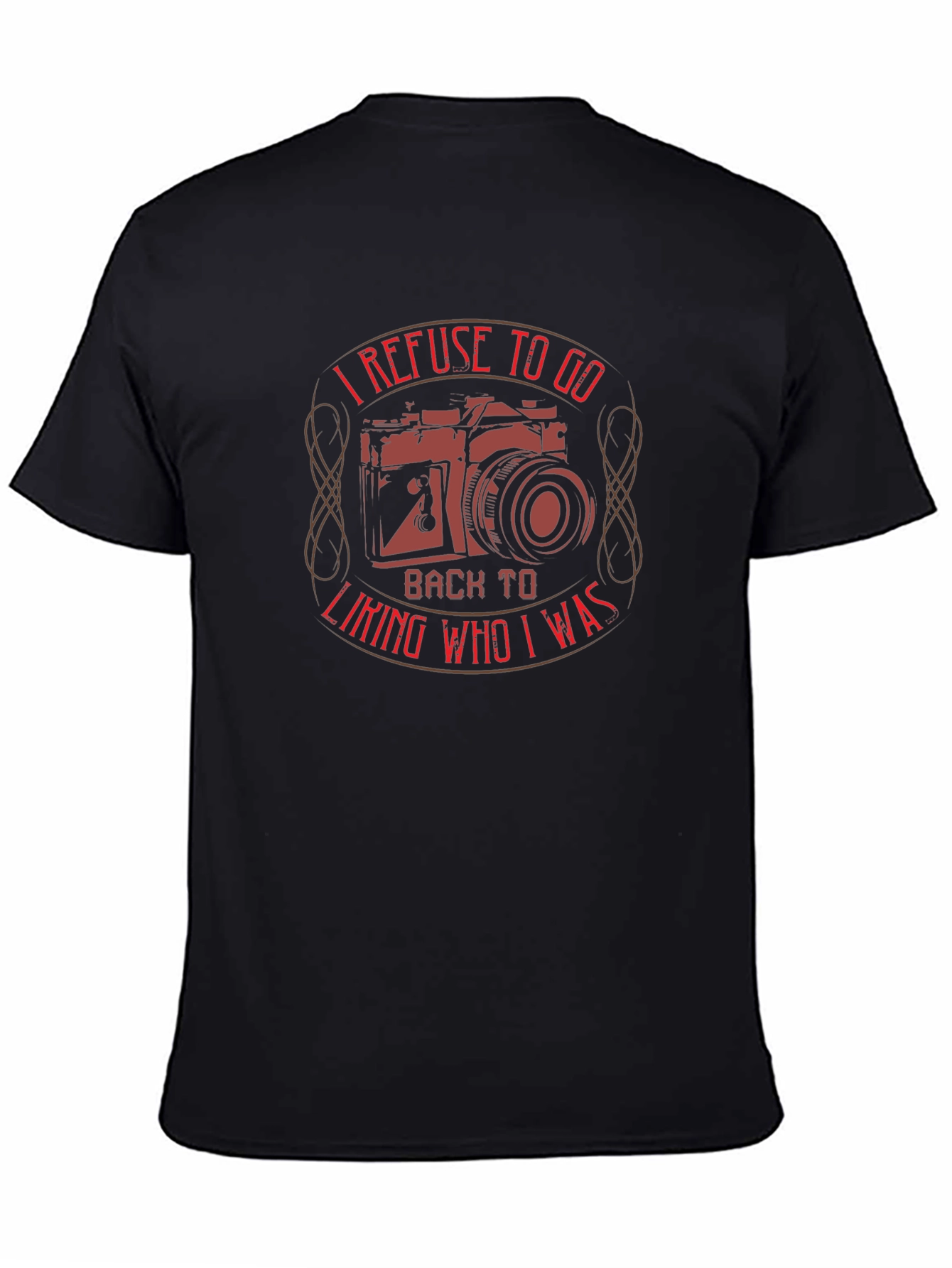 Refuse to Go Back T-Shirt - Camera Graphic Tee