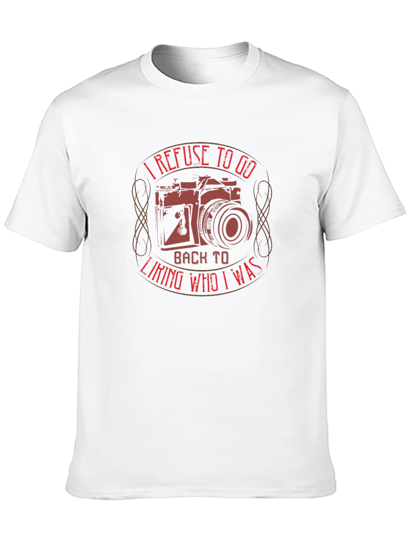 Refuse to Go Back T-Shirt - Camera Graphic Tee