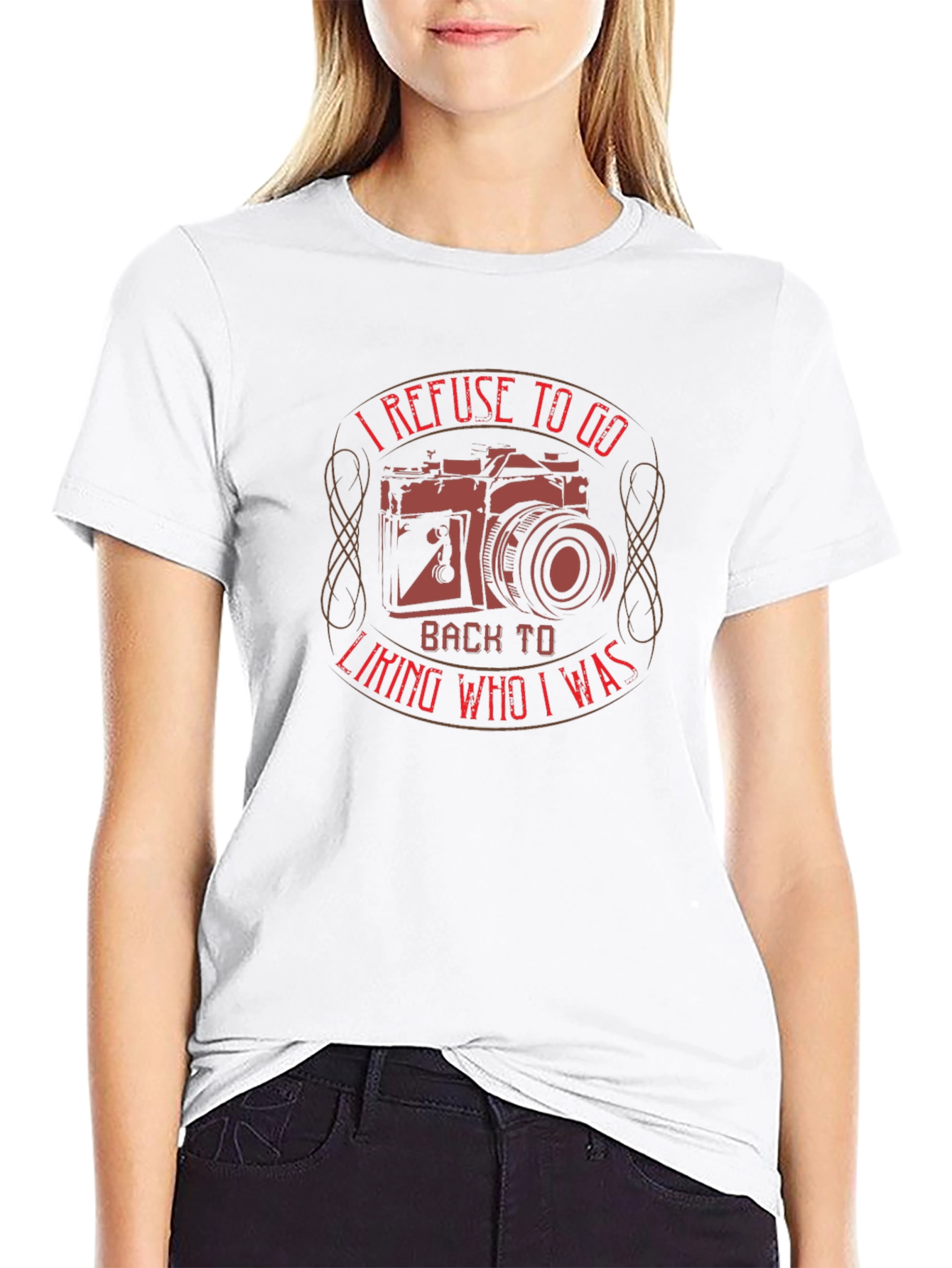 Refuse to Go Back T-Shirt - Camera Graphic Tee