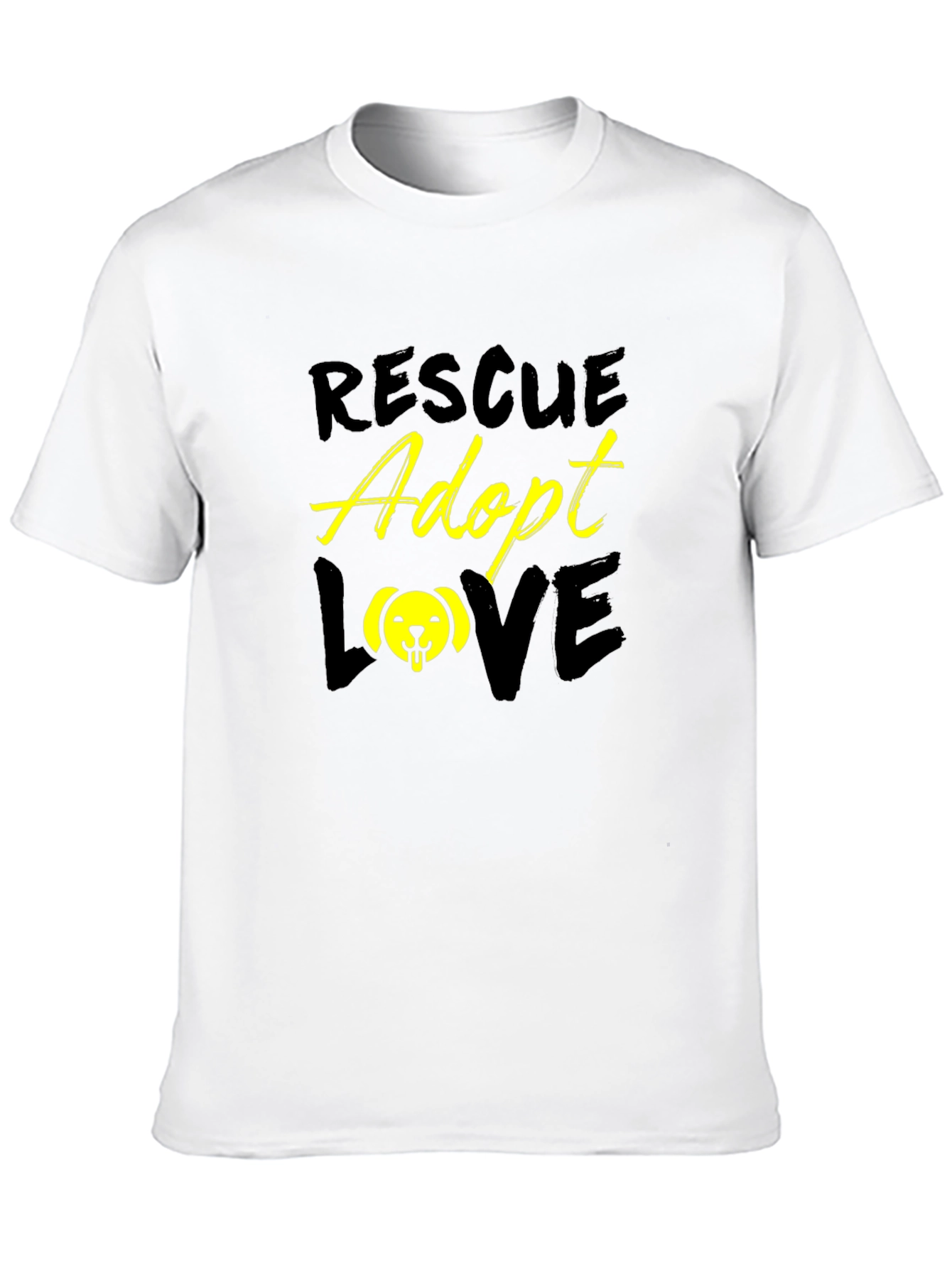Rescue Adopt Love Graphic T-Shirt