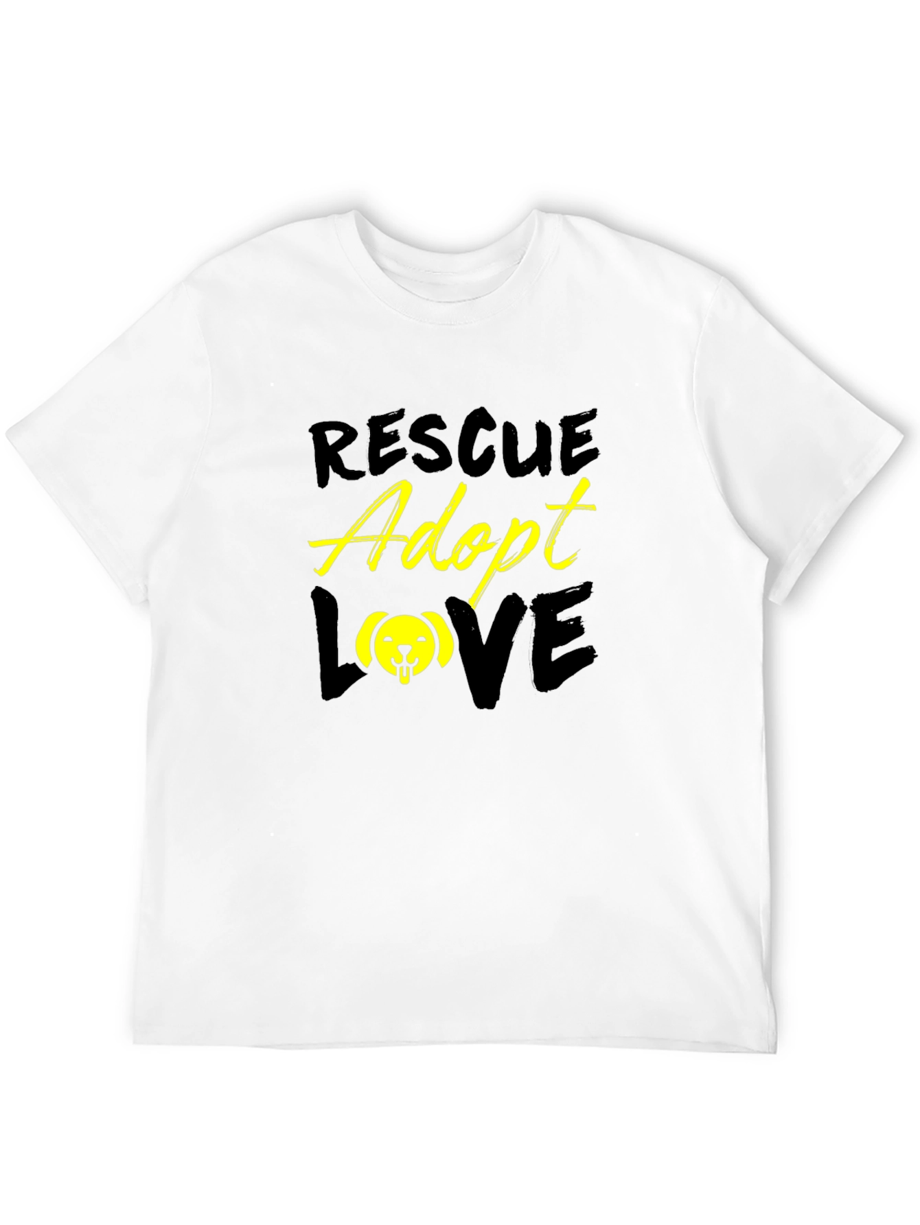 Rescue Adopt Love Graphic T-Shirt