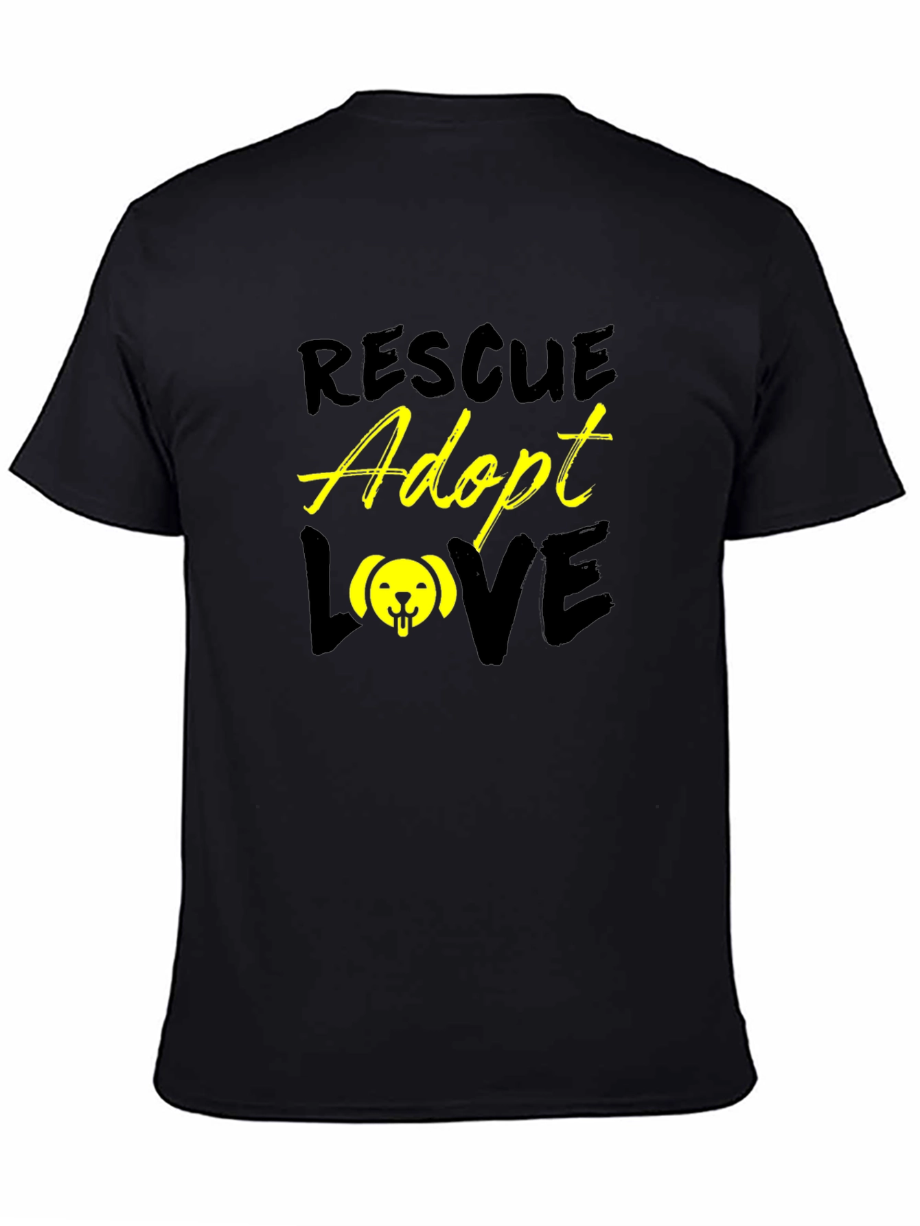 Rescue Adopt Love Graphic T-Shirt