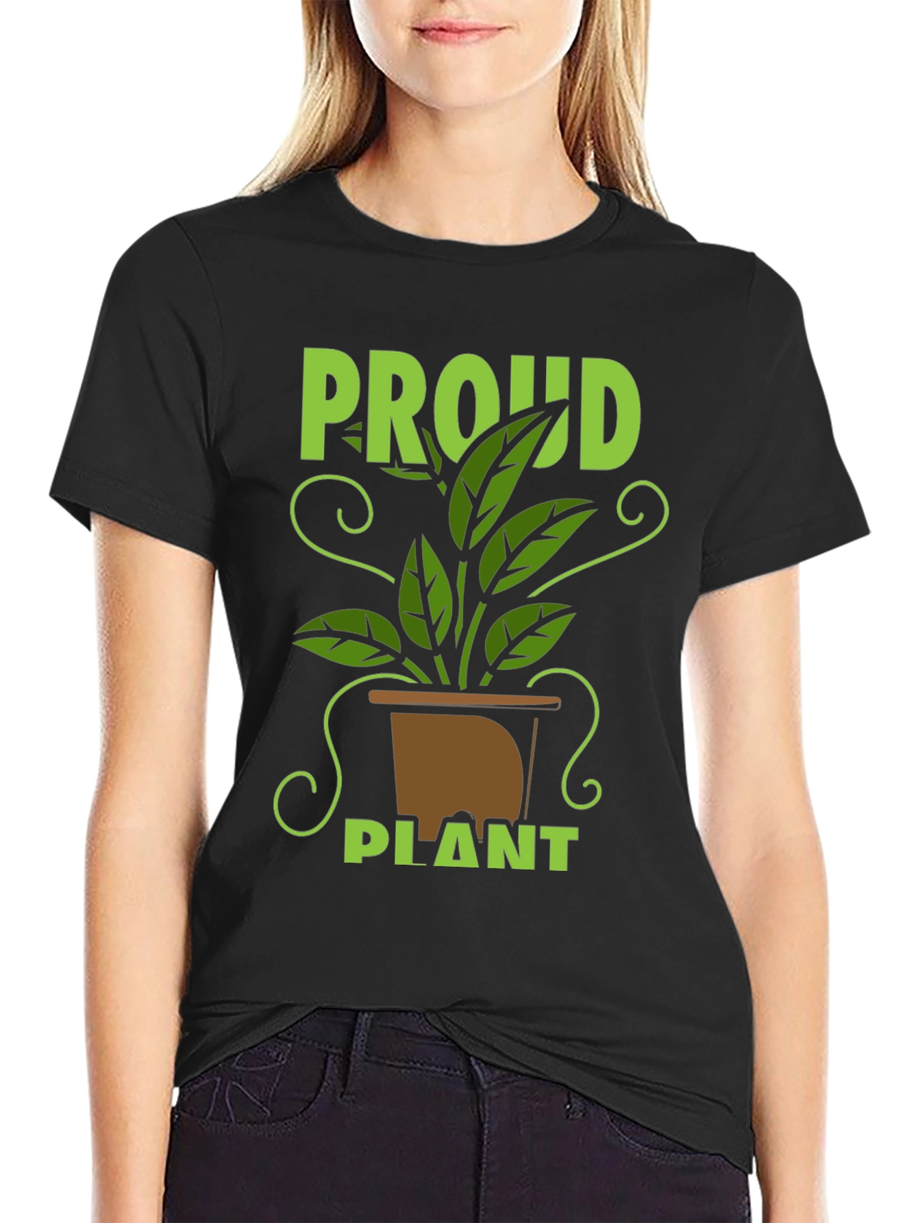 Proud Plant T-Shirt - Black Cotton Tee