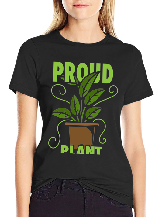 Proud Plant T-Shirt - Black Cotton Tee