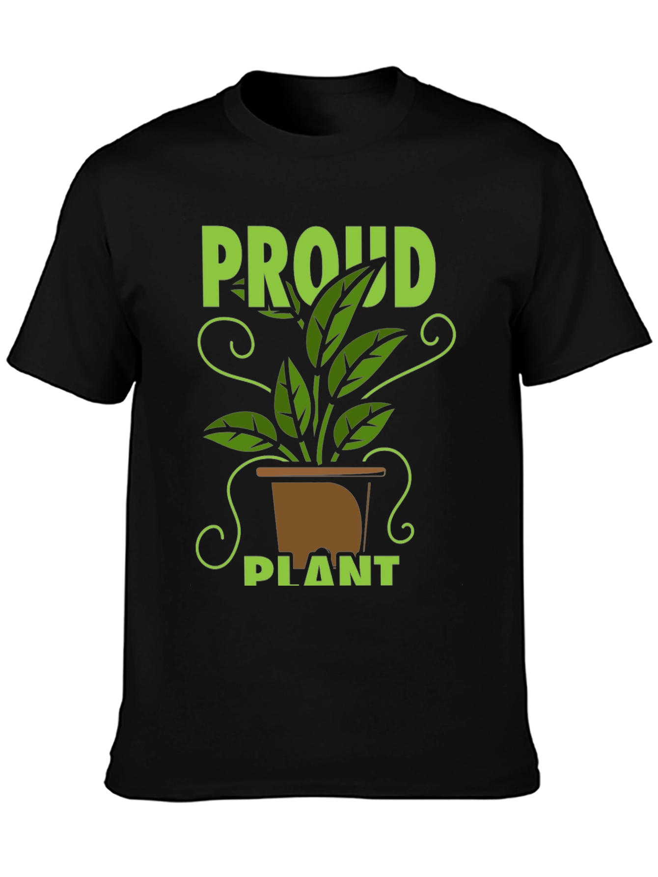 Proud Plant T-Shirt - Black Cotton Tee