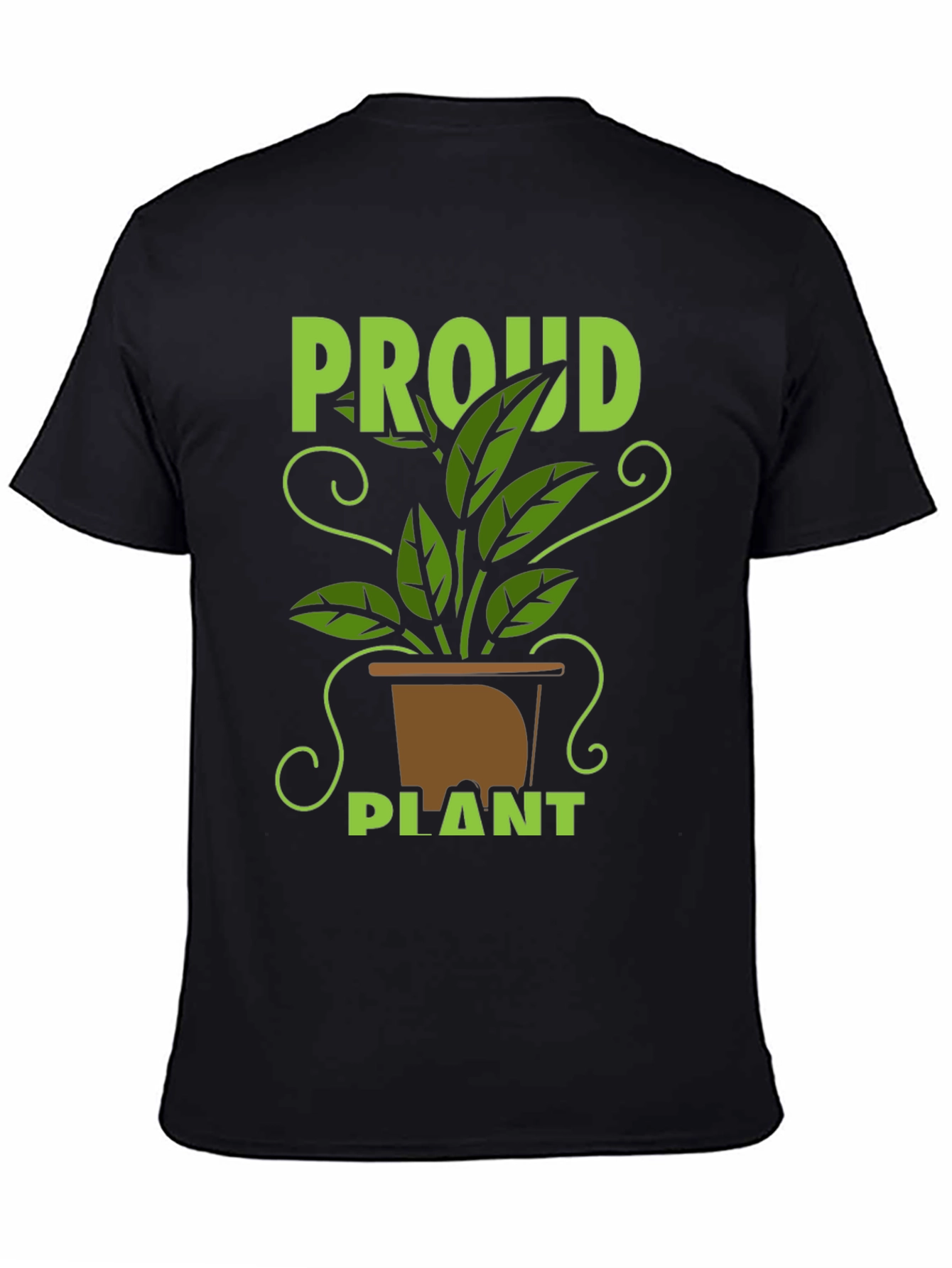 Proud Plant T-Shirt - Black Cotton Tee