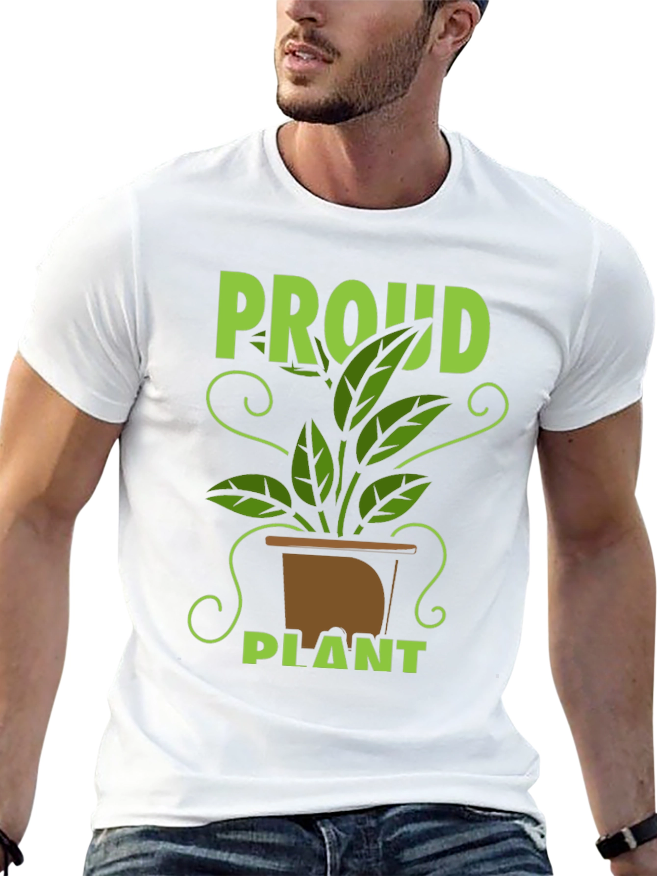 Proud Plant T-Shirt - Black Cotton Tee