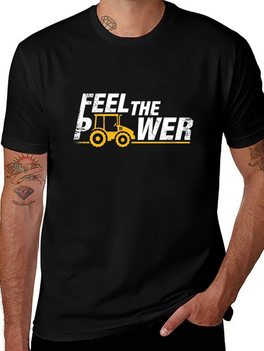 Feel The Power Tractor Graphic Tee