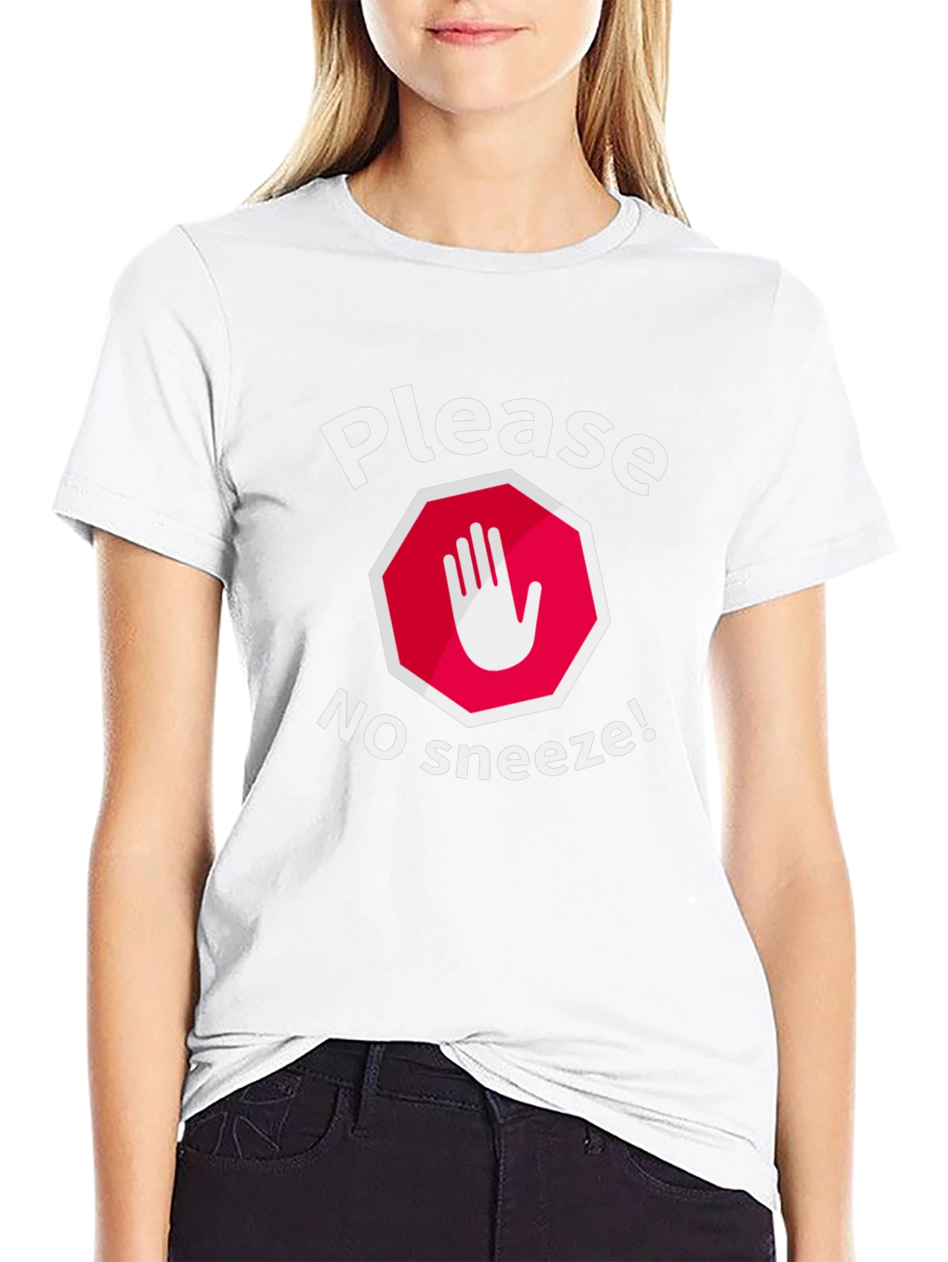 Please No Sneeze Funny Graphic Tee