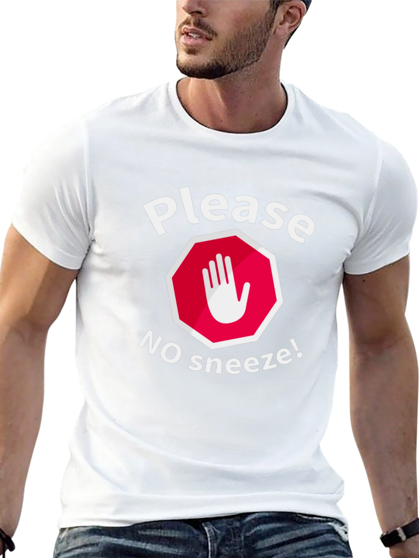 Please No Sneeze Funny Graphic Tee