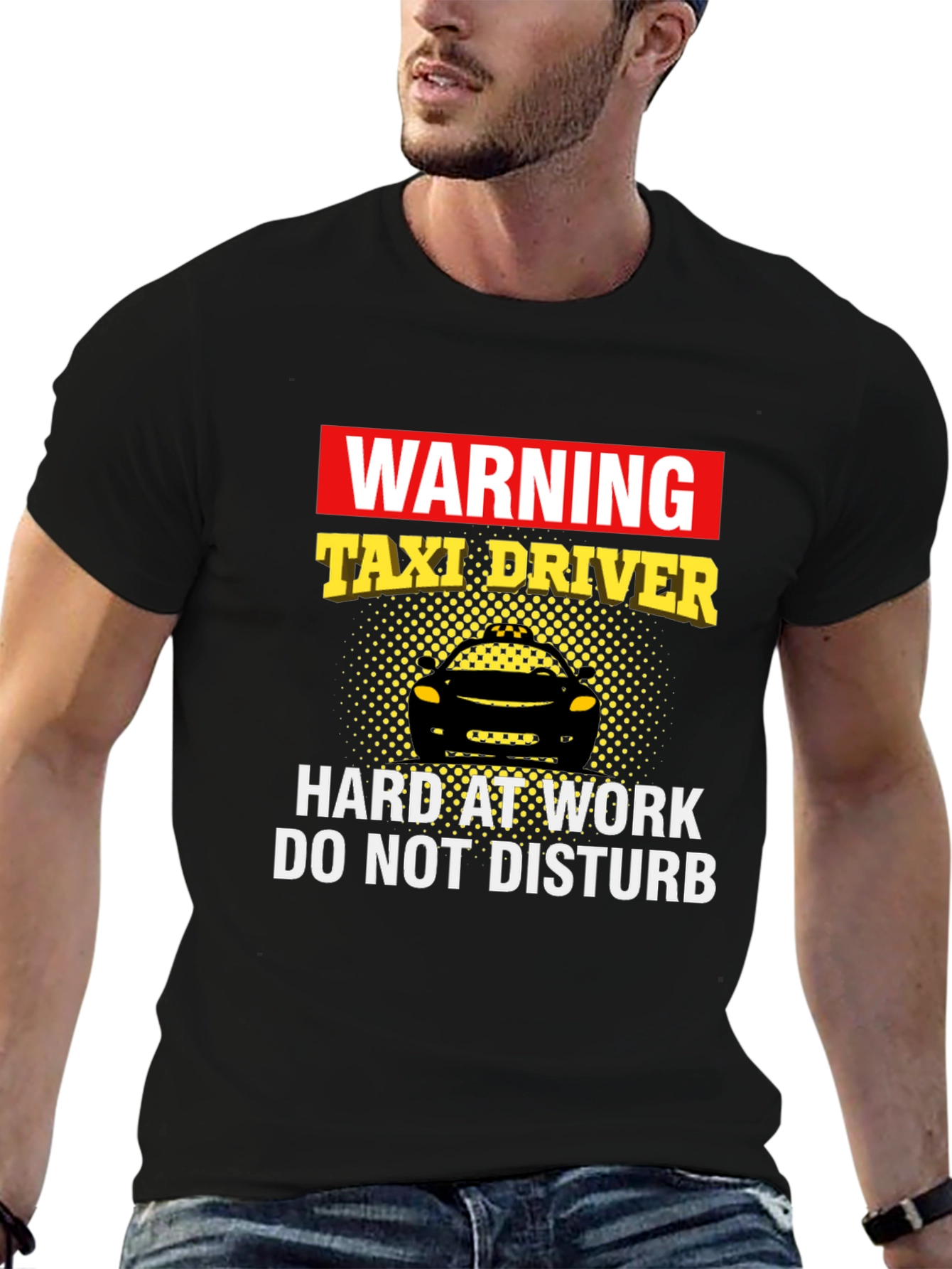 Warning Taxi Driver Graphic T-Shirt