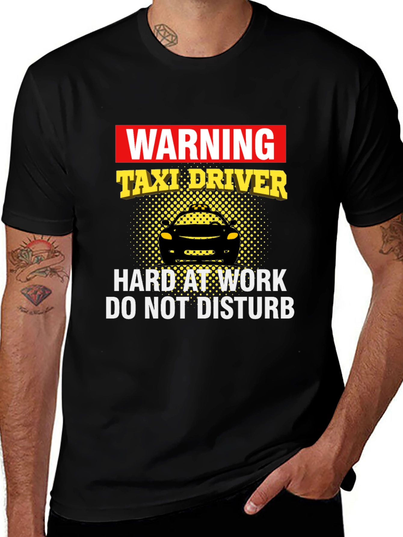 Warning Taxi Driver Graphic T-Shirt