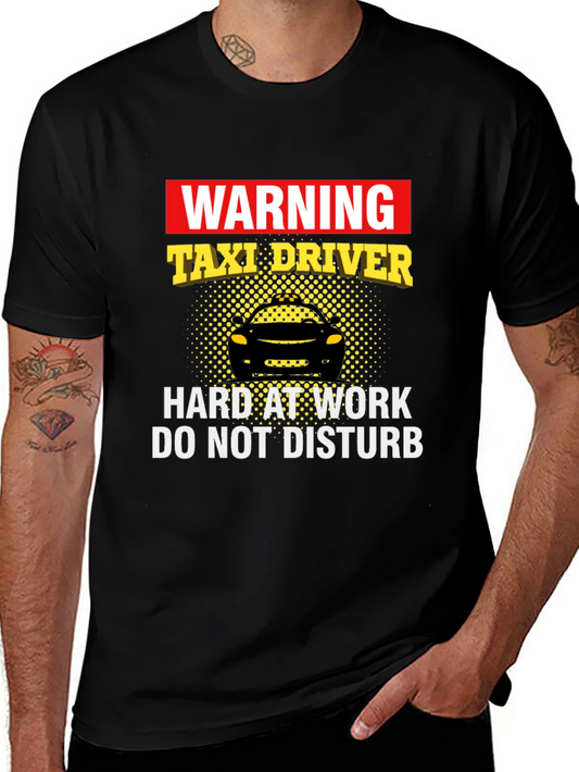 Warning Taxi Driver Graphic T-Shirt