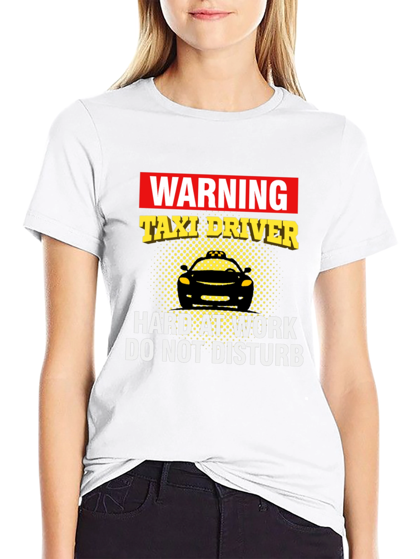 Warning Taxi Driver Graphic T-Shirt