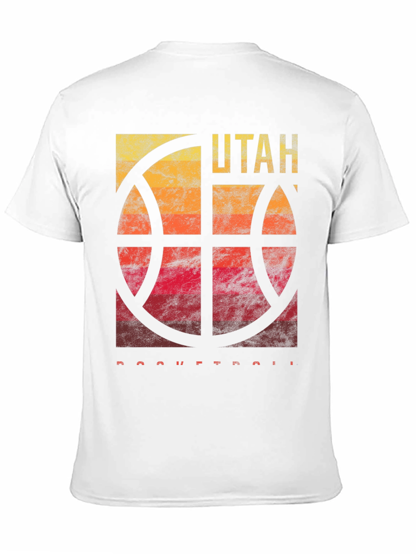 Utah Basketball Graphic Tee - Mens Black T-Shirt