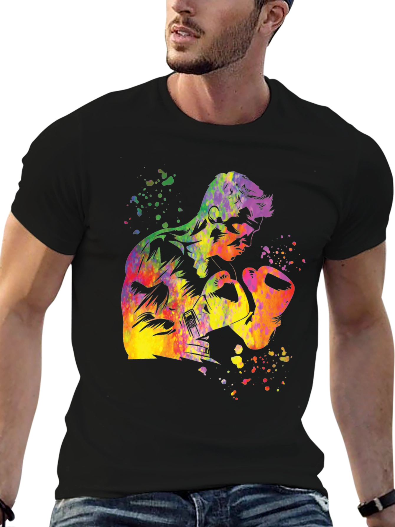 Boxer Watercolor Graphic T-Shirt