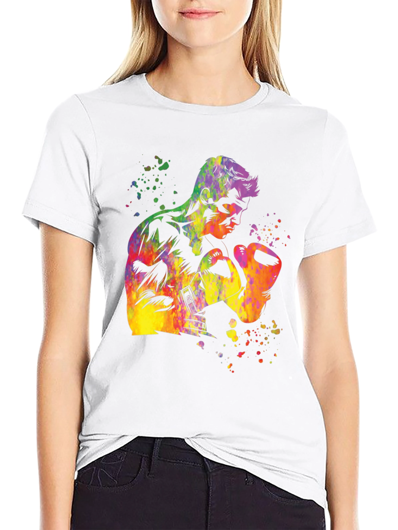 Boxer Watercolor Graphic T-Shirt