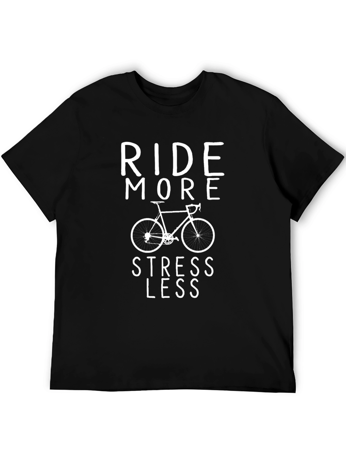 Ride More Stress Less Graphic T-Shirt