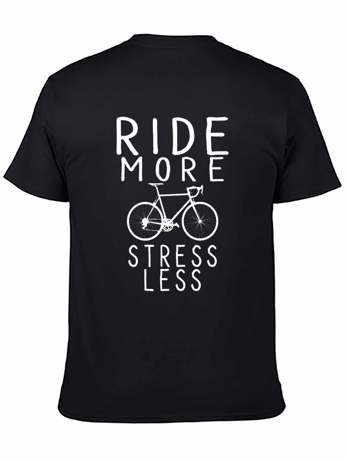 Ride More Stress Less Graphic T-Shirt