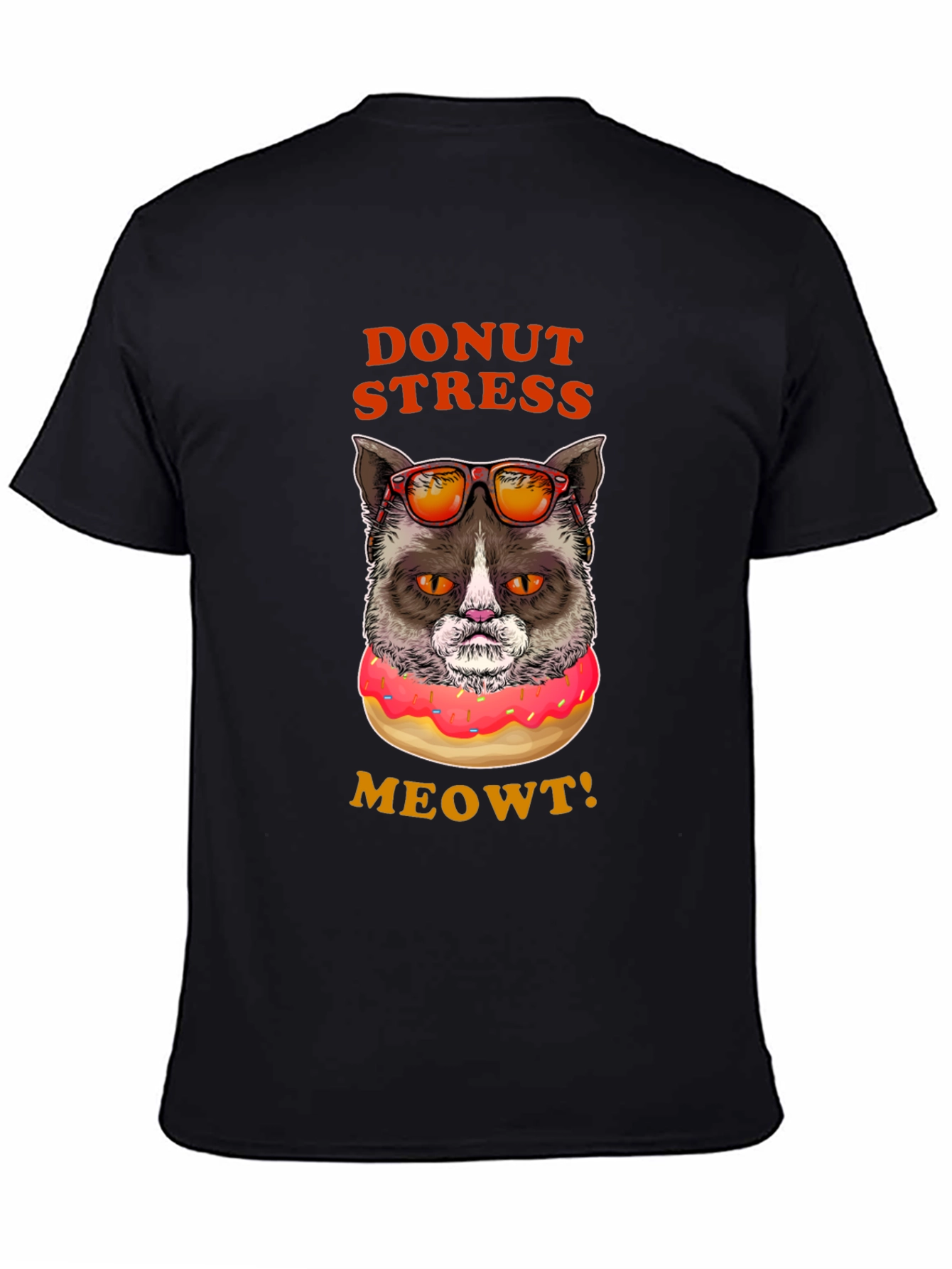 Donut Stress Meowt! Funny Cat T-Shirt