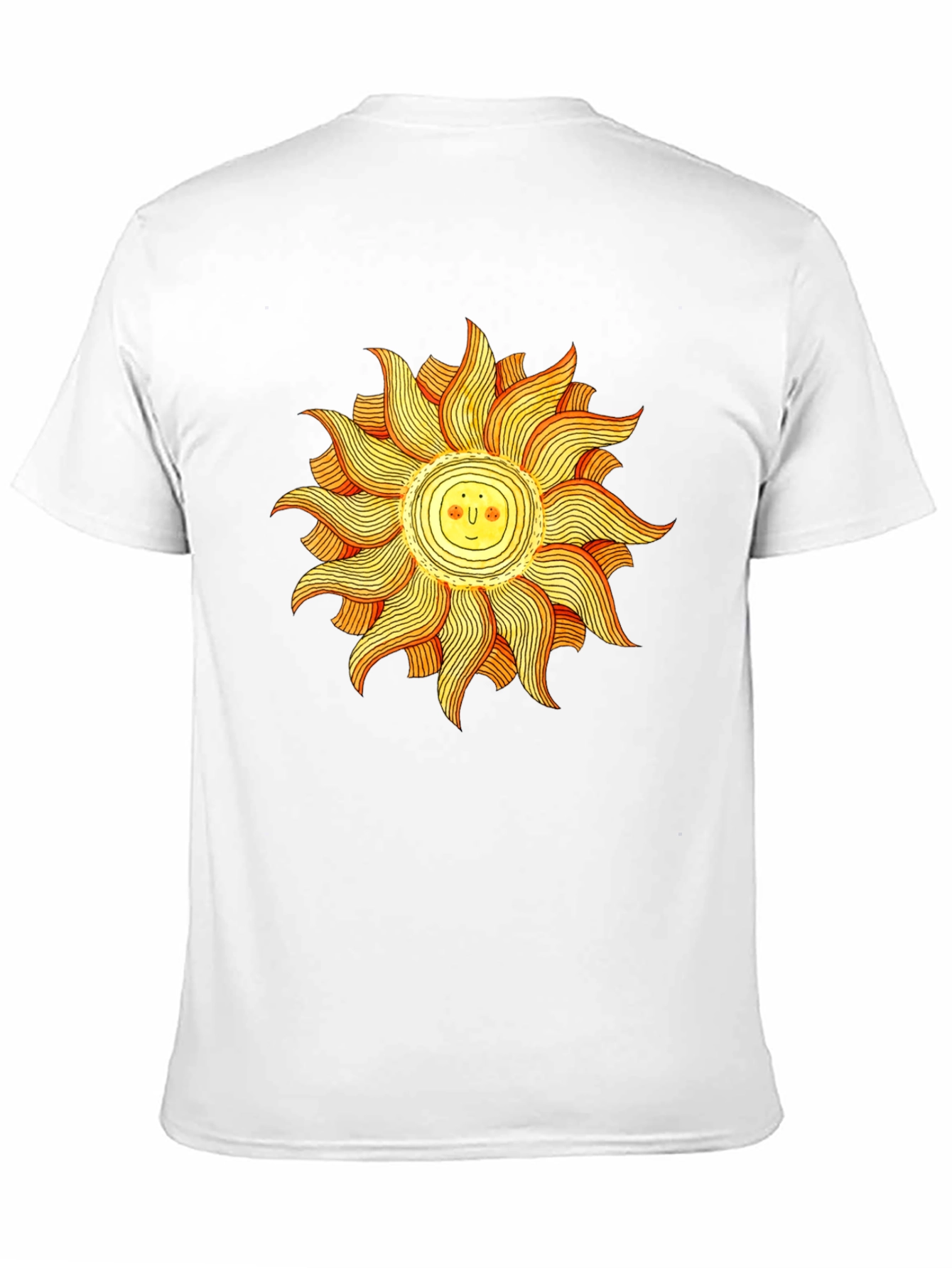 Smiling Sun Graphic Black Tee