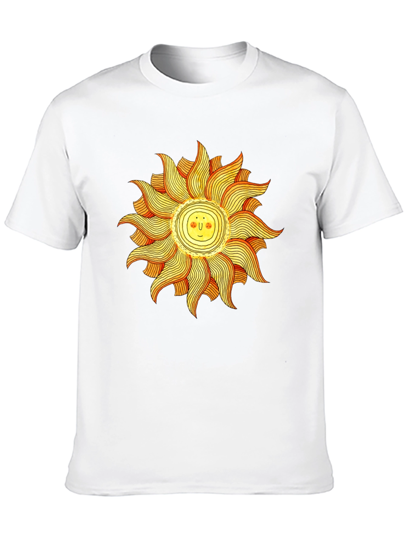 Smiling Sun Graphic Black Tee