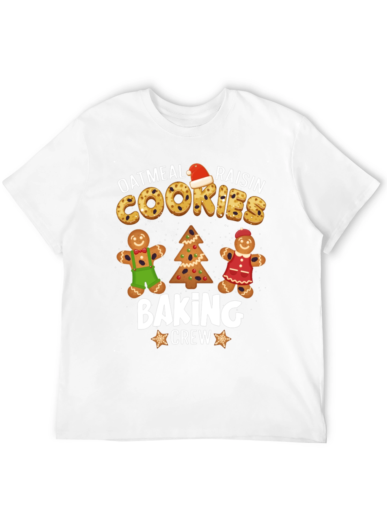 Oatmeal Raisin Cookies Baking Crew Christmas T-Shirt