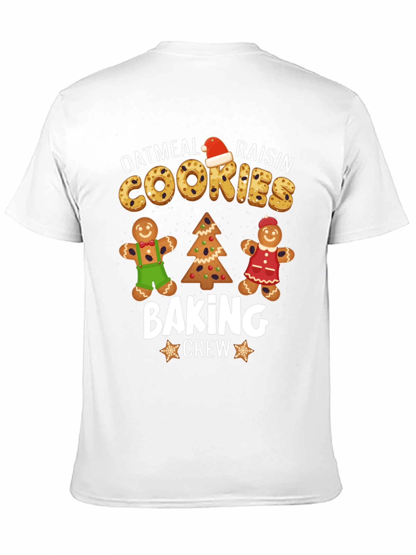 Oatmeal Raisin Cookies Baking Crew Christmas T-Shirt