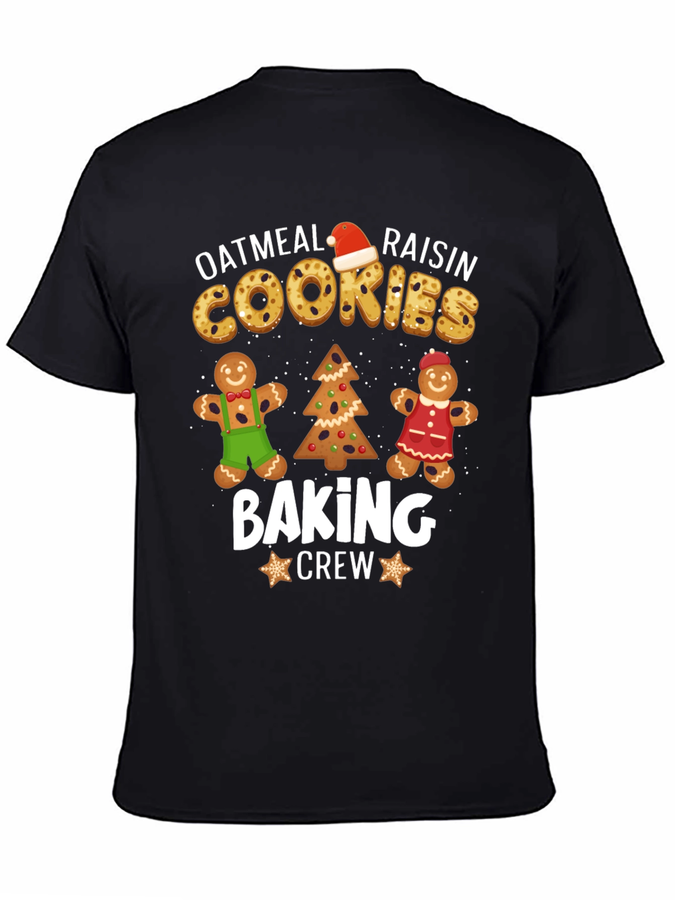 Oatmeal Raisin Cookies Baking Crew Christmas T-Shirt