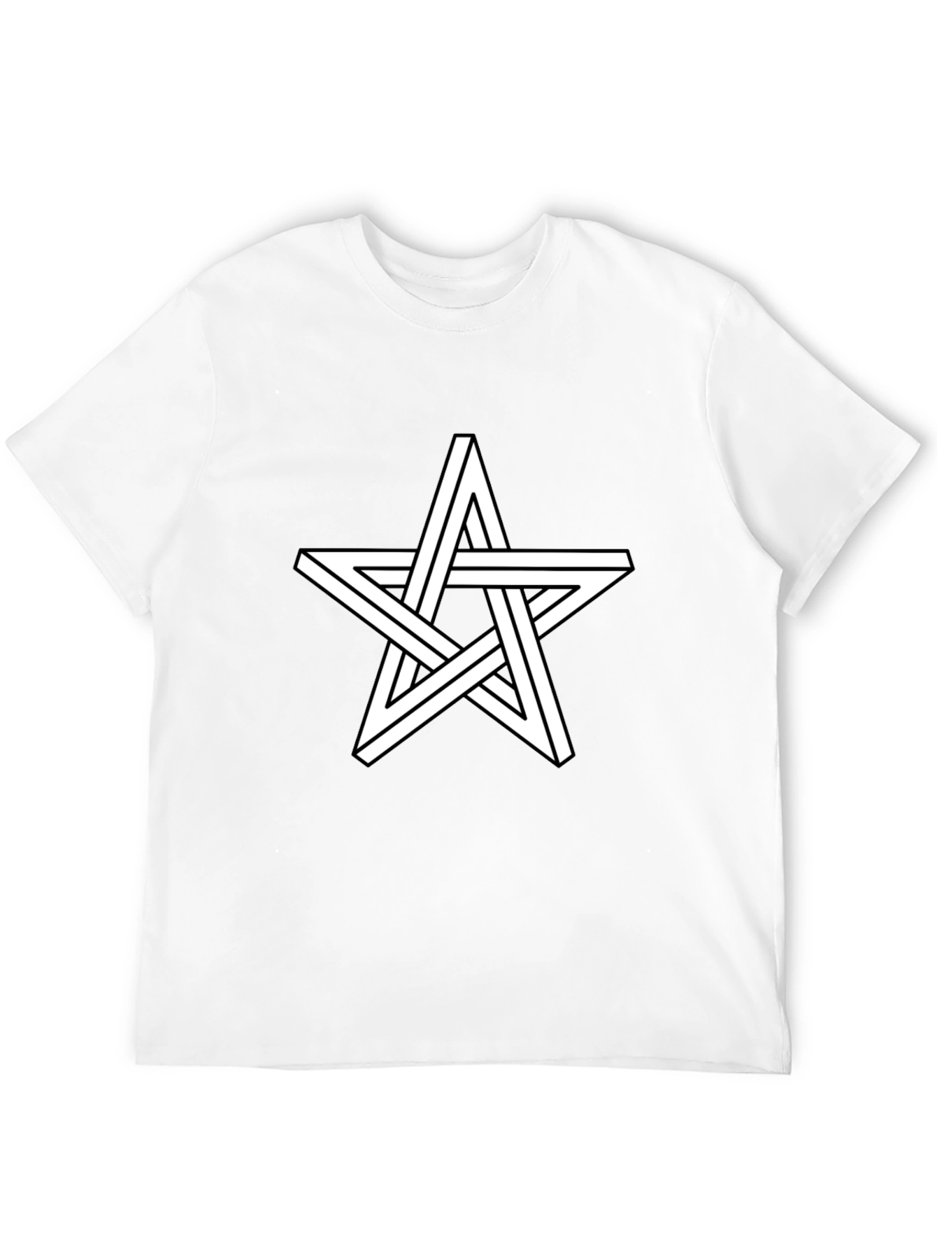 Optical Illusion Star Graphic T-Shirt