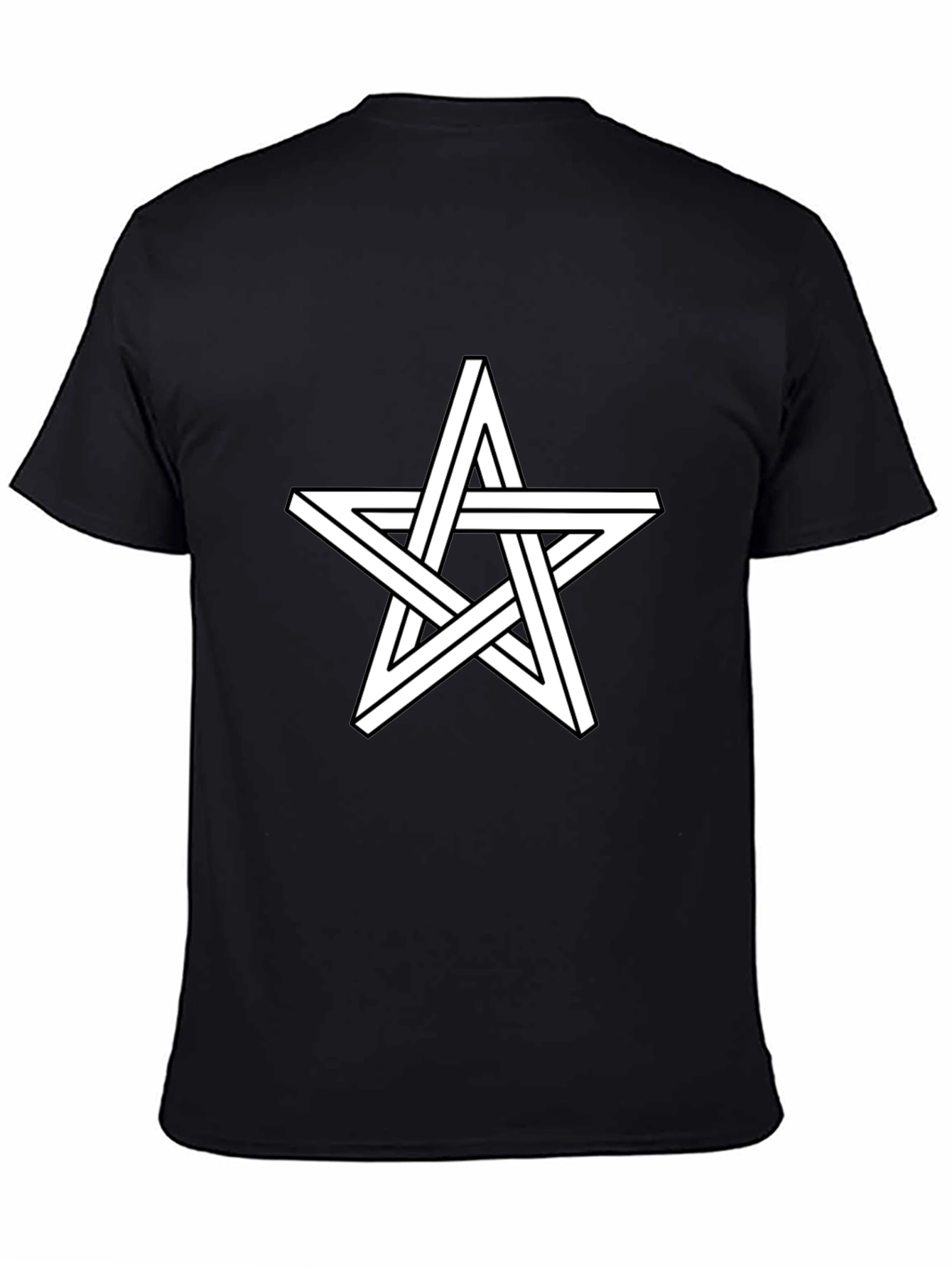 Optical Illusion Star Graphic T-Shirt