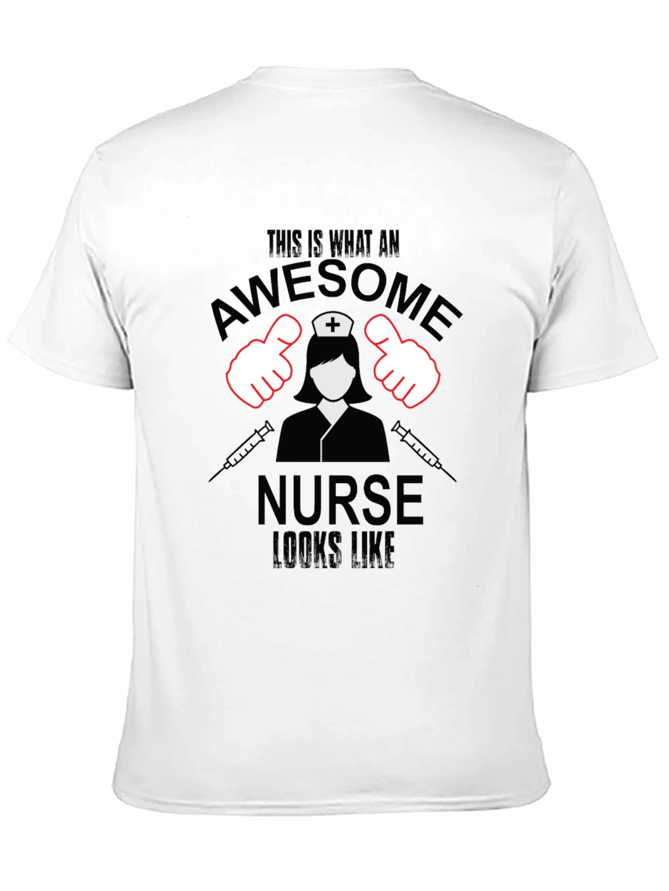 Awesome Nurse T-Shirt - Black Cotton Tee