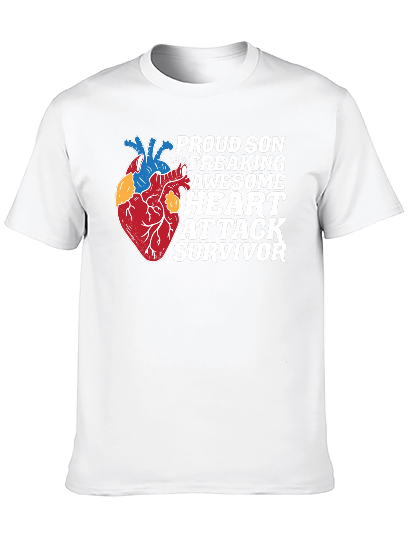 Proud Son Heart Attack Survivor Graphic Tee