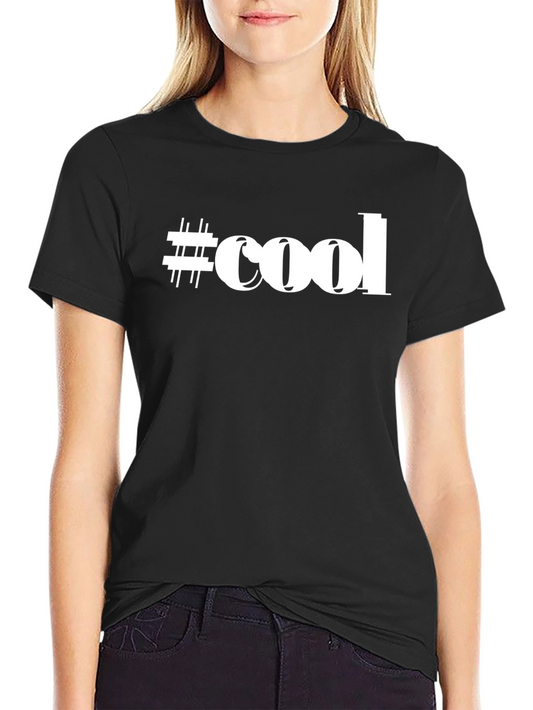 Cool Hashtag Graphic T-Shirt - Stylish Black Tee