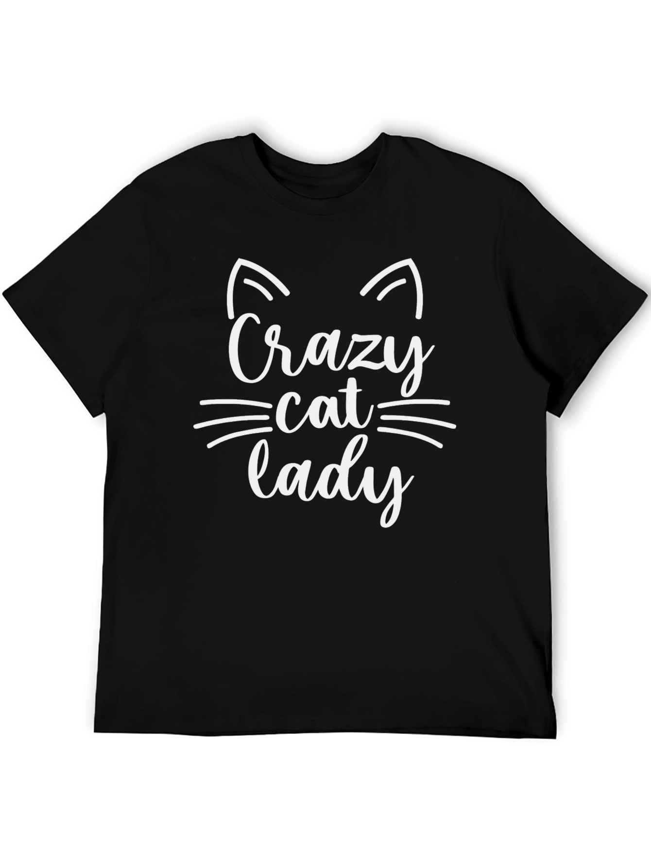 Crazy Cat Lady Black T-Shirt
