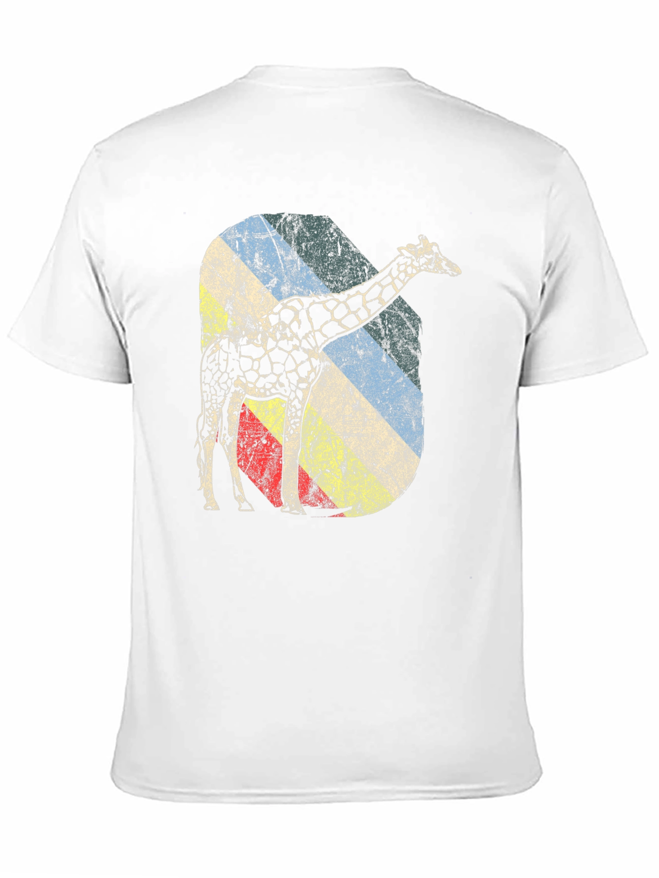 Retro Giraffe Graphic Tee - Unique Design