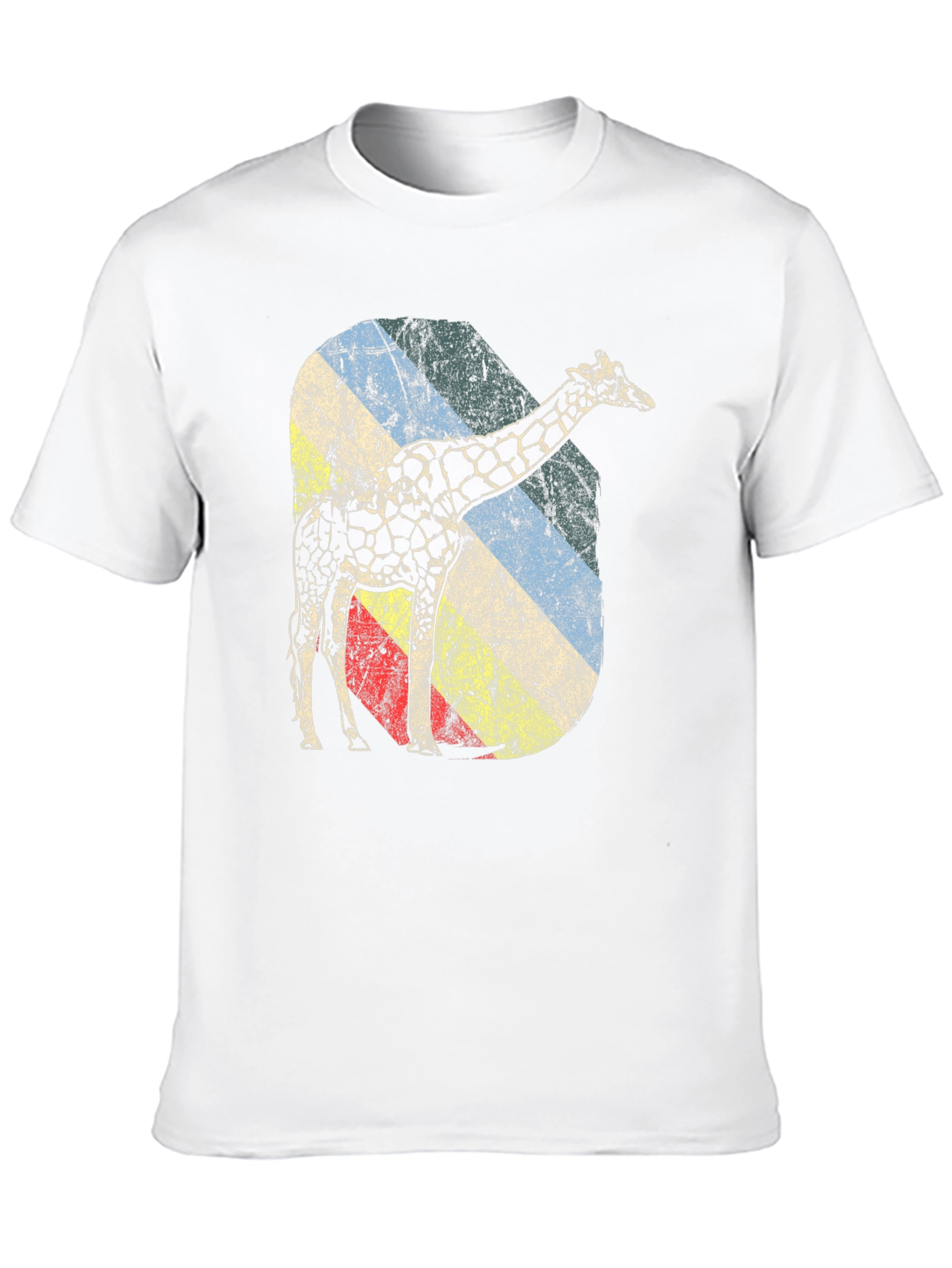 Retro Giraffe Graphic Tee - Unique Design