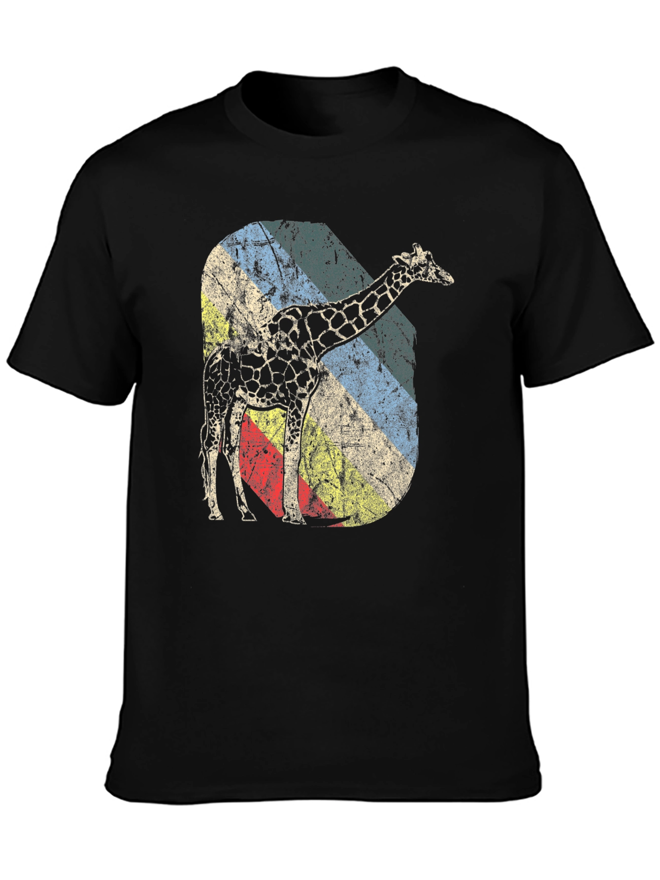 Retro Giraffe Graphic Tee - Unique Design