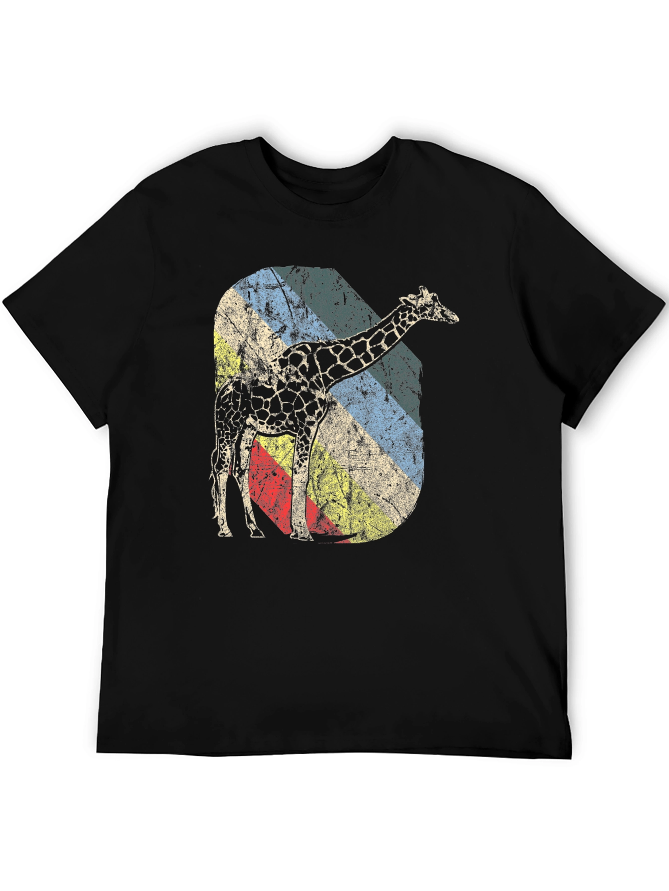 Retro Giraffe Graphic Tee - Unique Design