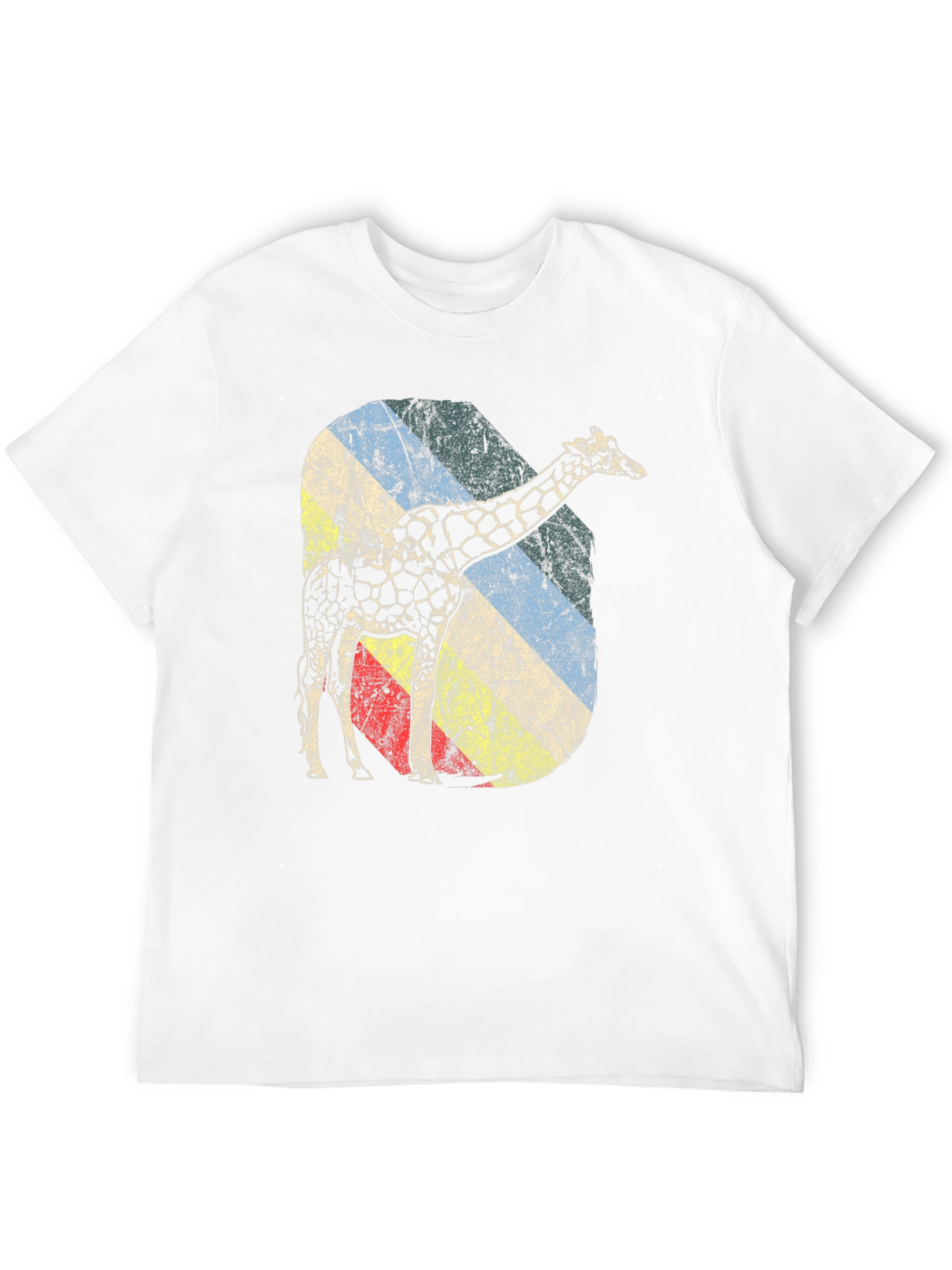 Retro Giraffe Graphic Tee - Unique Design
